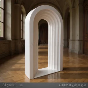 خلفية استقبال ومناسبات قوس متعرج