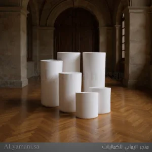 طقم ستاندات اسطوانية 6 قطع بمقاسات متوسطة