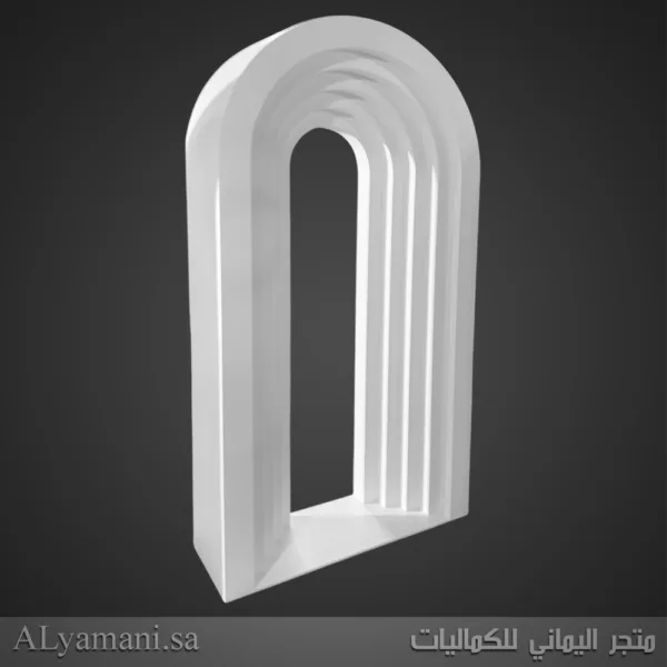 خلفية استقبال ومناسبات قوس متعرج