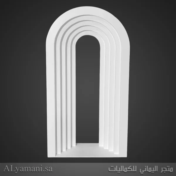خلفية استقبال ومناسبات قوس متعرج