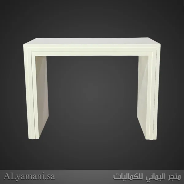 طاولات استقبال مربعة لون بيج