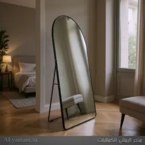 مرايا أرضية جدارية مقوسة 180x100 سم اطار اسود