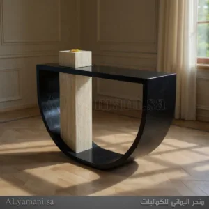 طاولة استقبال مقوسة نصف القمر