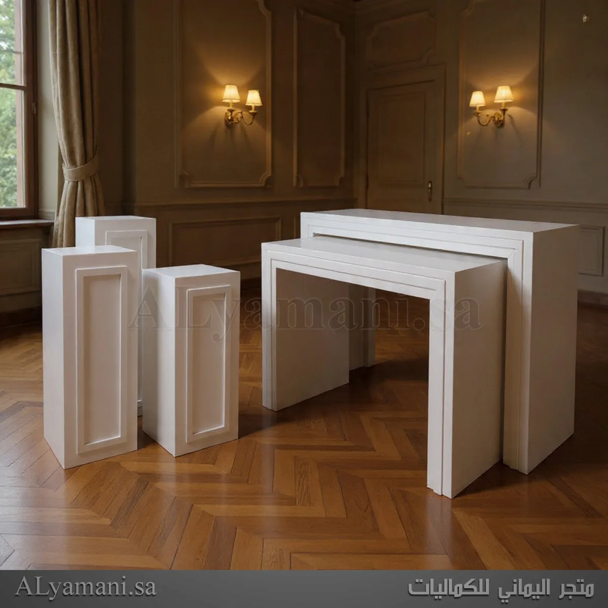 ‏‏طقم طاولات استقبال مع ستاندات سعر مخفض