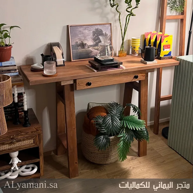 ركن قهوة خشب طبيعي سويدي