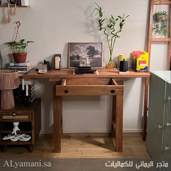 ركن قهوة خشب طبيعي سويدي