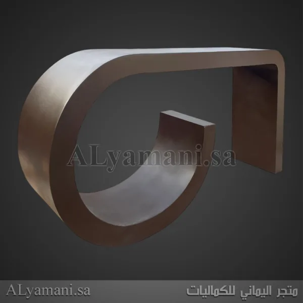 كونسول استقبال مدخل بني مودرن مقوس