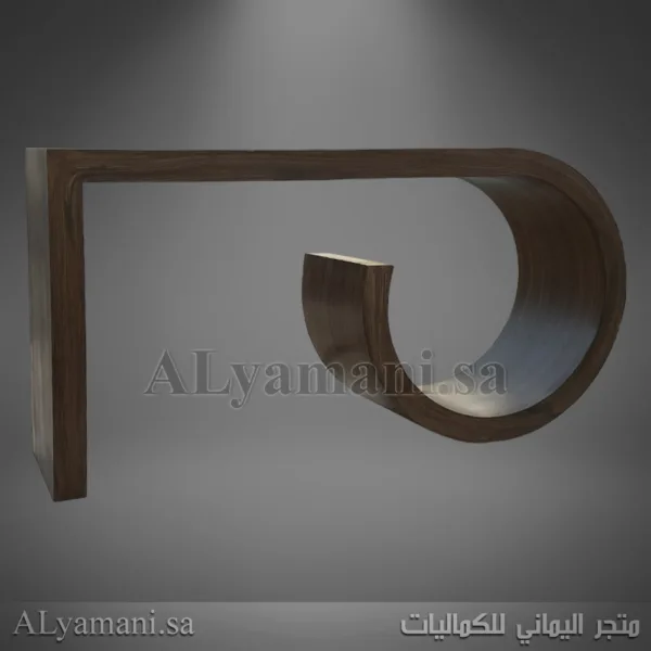 كونسول مودرن معتق يدوي بلون بني