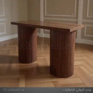 كونسول مدخل One Eleven خشبي معتق يدوي