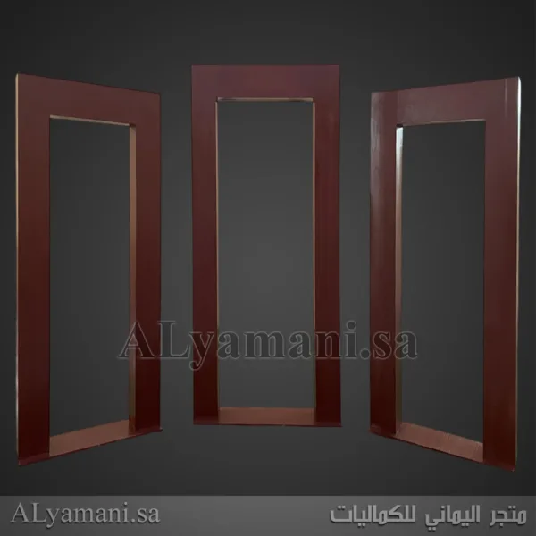 خلفية استقبال مربعة إطار خشب سنديان