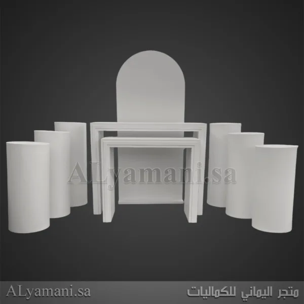 طقم استقبال زواج ومناسبات وملكة فخم 9 قطع