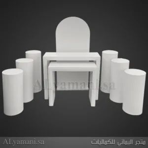 طقم استقبال زواج ومناسبات وملكة فخم 9 قطع