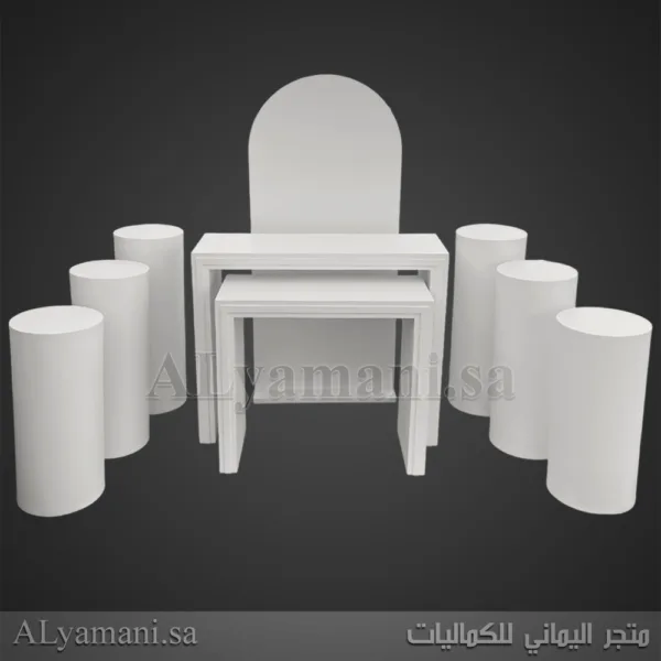 طقم استقبال زواج ومناسبات وملكة فخم 9 قطع