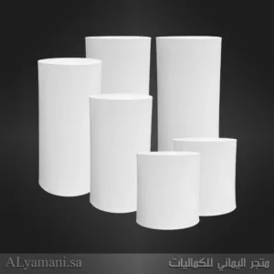 طقم ستاندات اسطوانية 6 قطع بمقاسات متوسطة