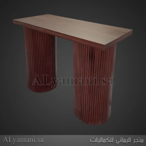 كونسول مدخل One Eleven خشبي معتق يدوي