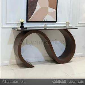 طاولة مدخل استقبال بتصميم مودرن سطح مرايا