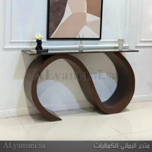 طاولة مدخل استقبال بتصميم مودرن سطح مرايا