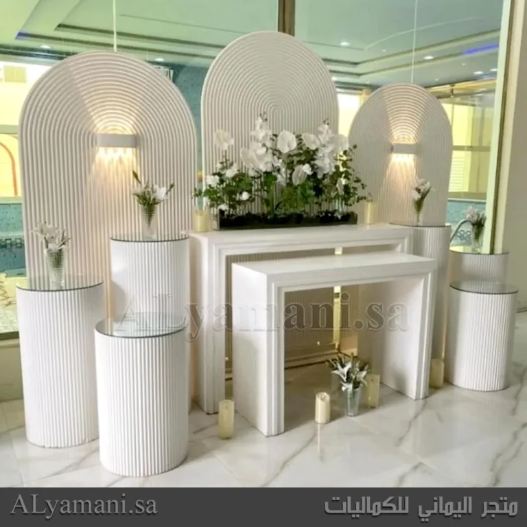 طقم استقبال مناسبات وافراح كامل مقلم سعر مخفض