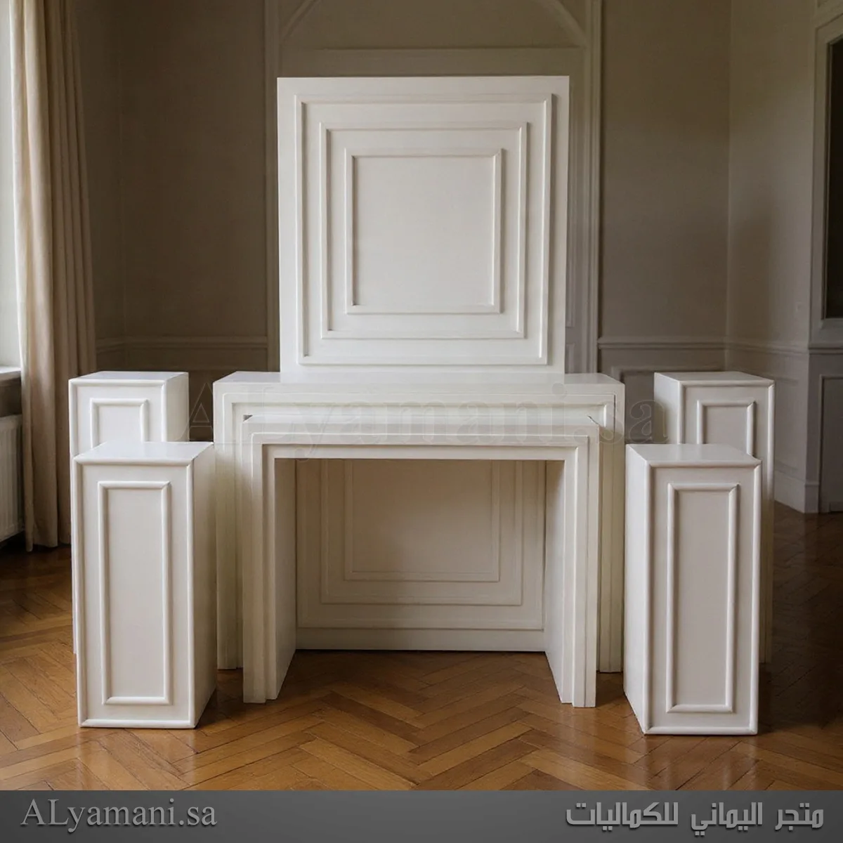 طقم استقبال مربع 7 قطع سعر مخفض