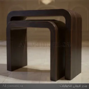 كونسول مدخل استقبال اسود معتق خشبي أنيق