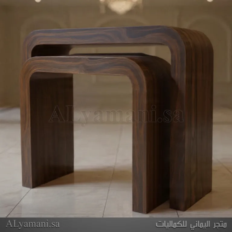 كونسول مدخل استقبال بني معتق خشبي فخم