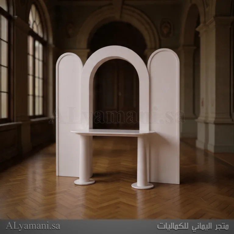 طقم خلفيات قوس مع طاولة استقبال مودرن
