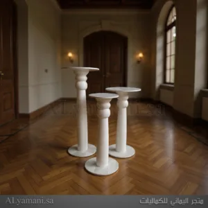 طقم طاولات ستاند جانبية بتصميم روماني أنيق