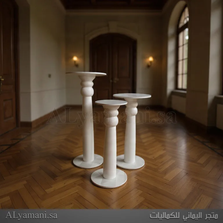 طقم طاولات ستاند جانبية بتصميم روماني أنيق