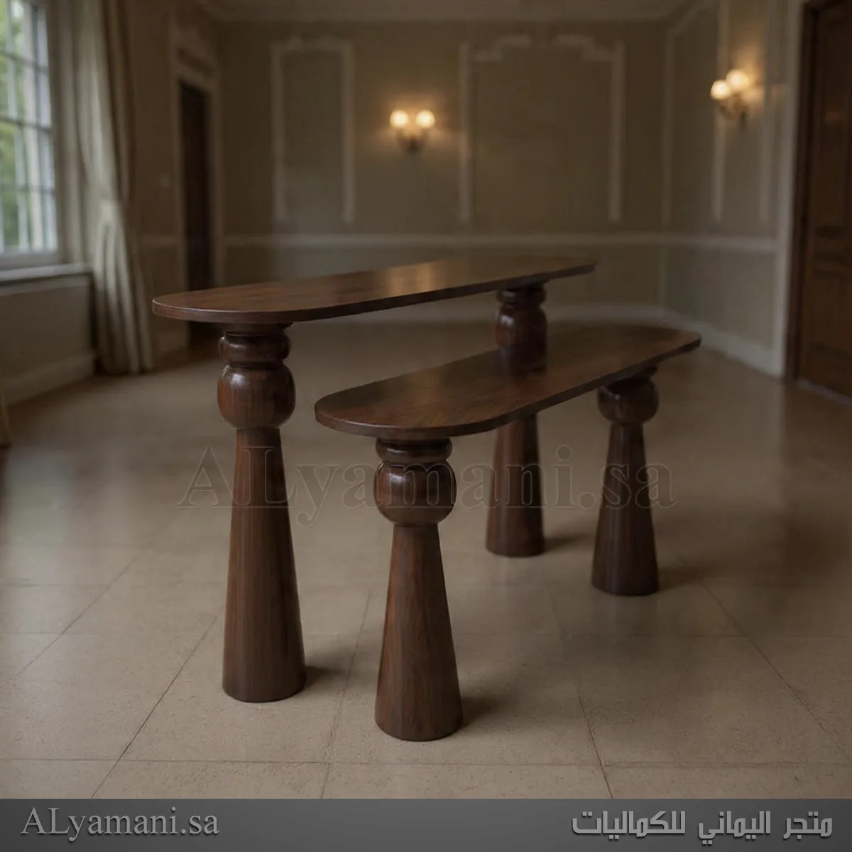 طاولات استقبال مودرن بتصميم روماني فاخر تصوير جانبي