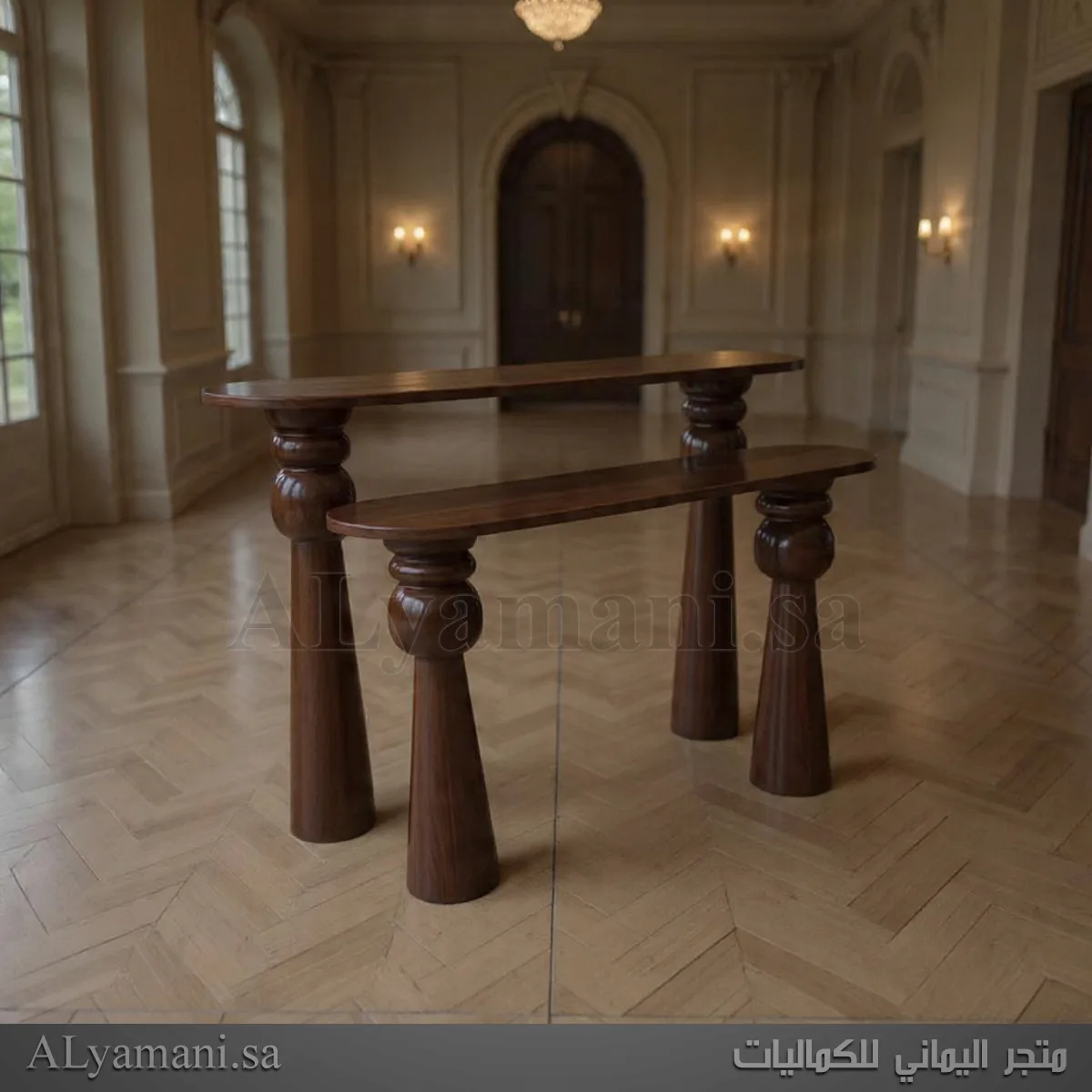 طاولات استقبال مودرن بتصميم روماني فاخر تصوير امامي