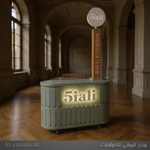 كورنر كافيه فاخر بتصميم مودرن للمشروبات والتراميسو