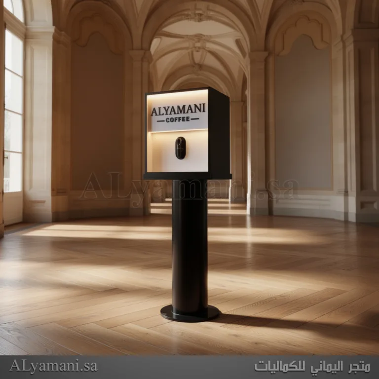 كورنر ميني بار قهوة قابل للفك والتركيب بتصميم فاخر لمشاريع الضيافة والكيترنق وقهوة اليوم