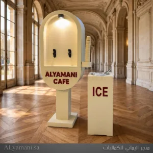 ميني كوفي كورنر بفتحتين ترامس مع عربة ثلج