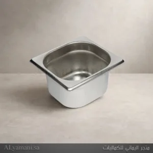 صينية جاسترونورم ستانلس ستيل GN 1/6 للمطاعم والبوفيهات